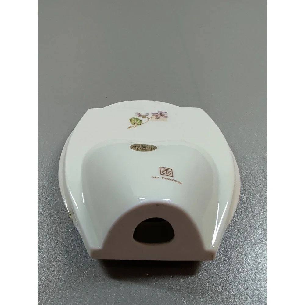 Takahashi San Francisco Vintage Porcelain Floral Picture Frame Violets‎ Japan